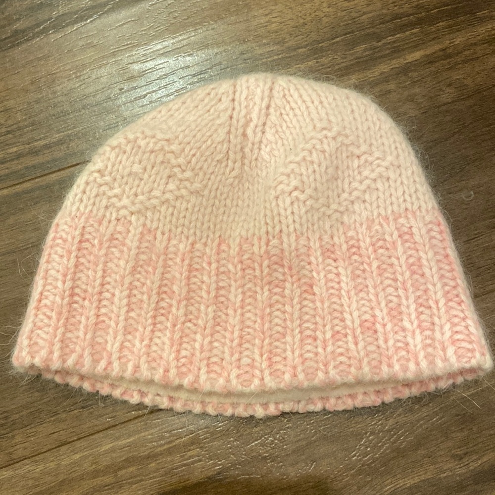 Cozy/fuzzy Pink Winter Beanie Lined with Fleece
